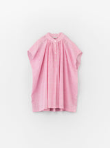 Button front no sleeve gather blouse