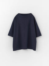 Stand collar box shirt half sleeve