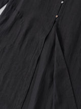 Side slit flat coat