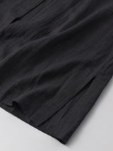 Side slit flat coat