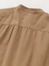 Band collar simple shirt