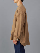 Band collar simple shirt