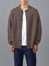 Back line crew neck cardigan