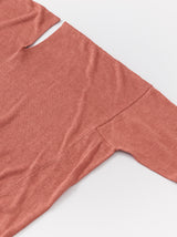 Side panel V neck sweater
