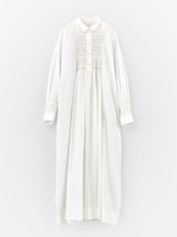 Smocking shirt dress