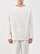 Stand collar box shirt