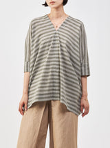 V neck big tunic short