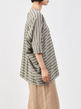 V neck big tunic short