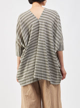V neck big tunic short