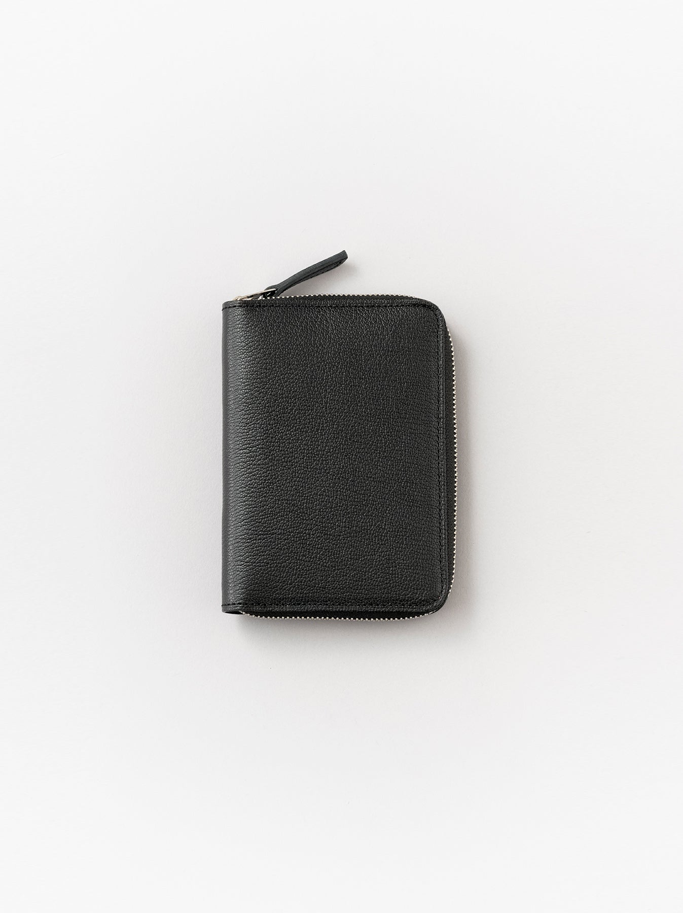 Zipper short wallet - Black