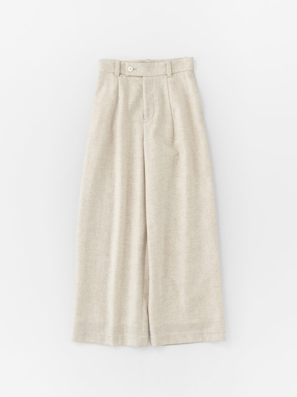 Dart front wide pant