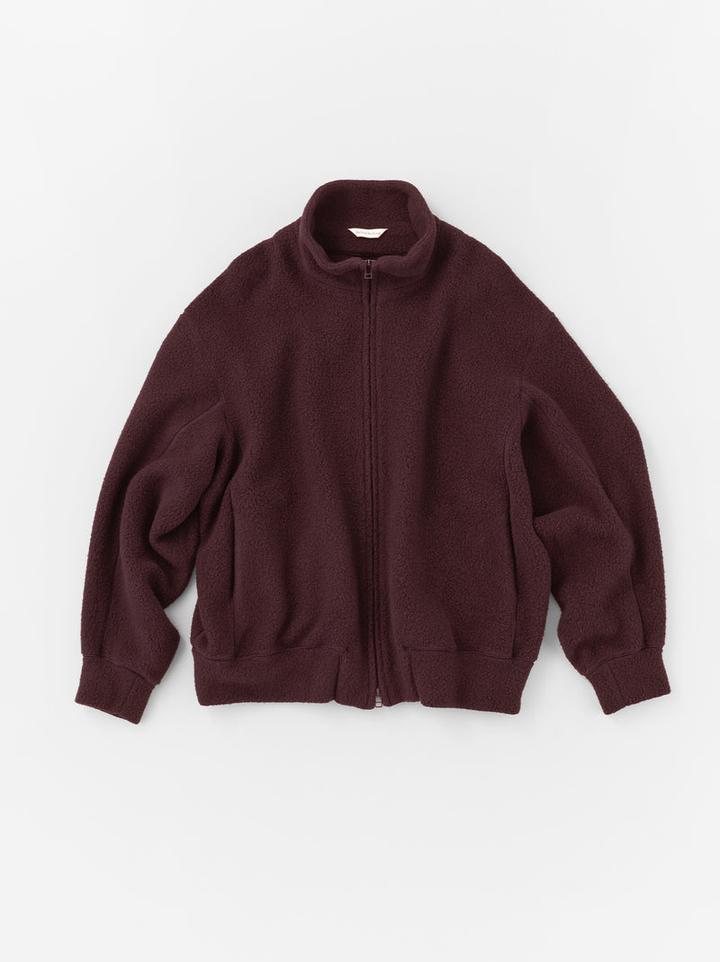 Stand collar simple cardigan