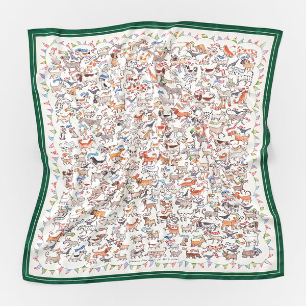 Square scarf M (DMG 2025/ Silk) – ARTS&SCIENCE ONLINE SELLER