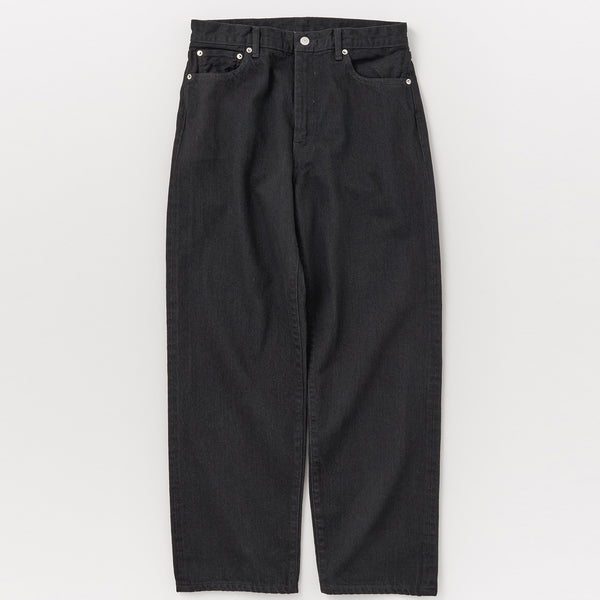 Relax fit 5pocket pants (Black/ One wash)