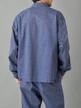 Stand collar work blouson 2