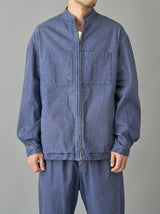 Stand collar work blouson 2