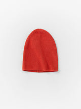 Simple rib knit cap