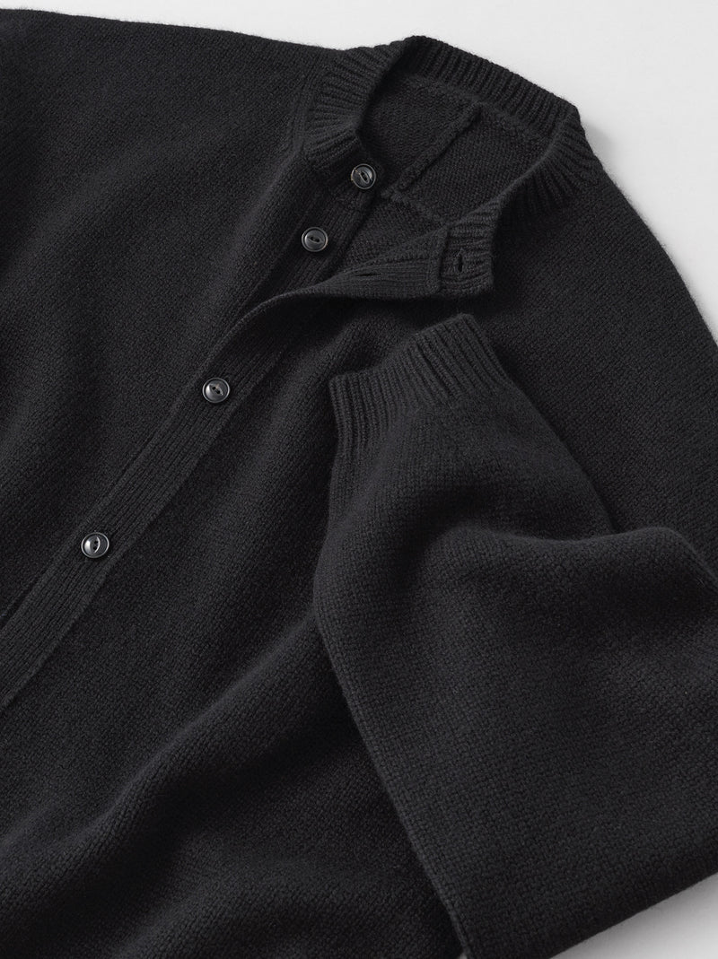 Back line crew neck cardigan