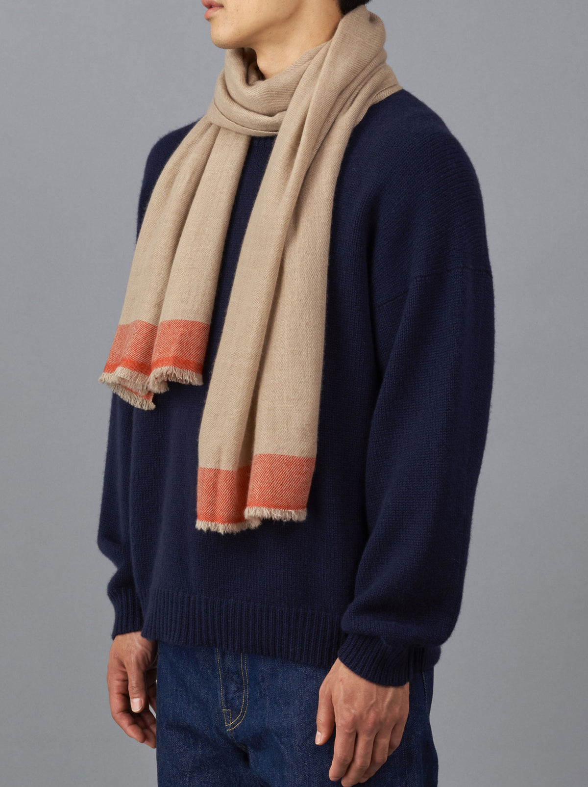 Edge combi color shawl – ARTS&SCIENCE ONLINE SELLER