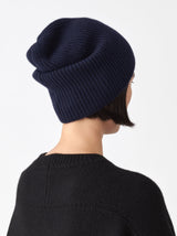 Simple rib knit cap