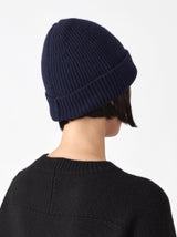 Simple rib knit cap