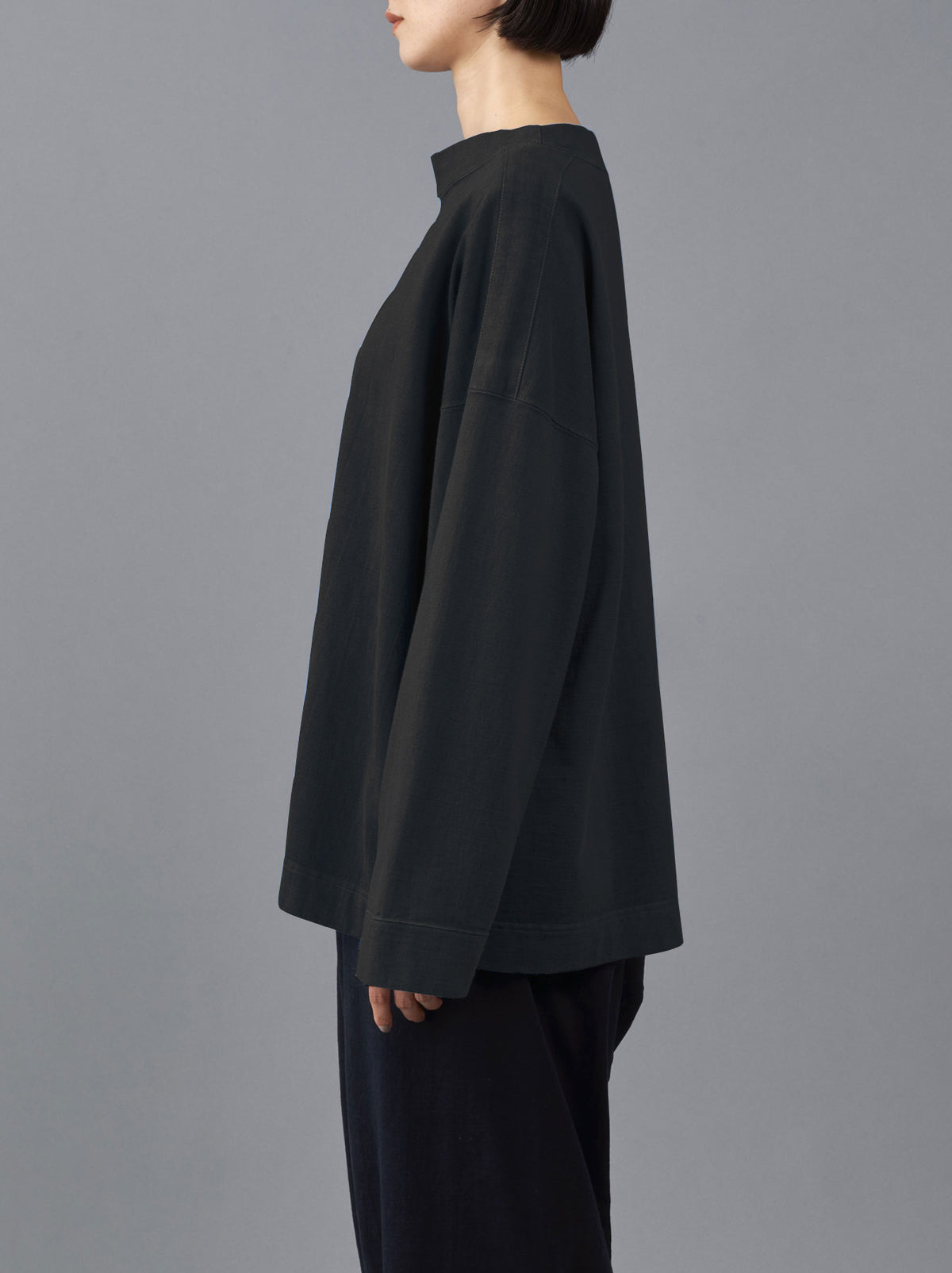 ARTS&SCIENCE スタンドカラージャケット 長袖シャツ ブラック Stand collar box shirt – ARTS&SCIENCE ONLINE SELLER