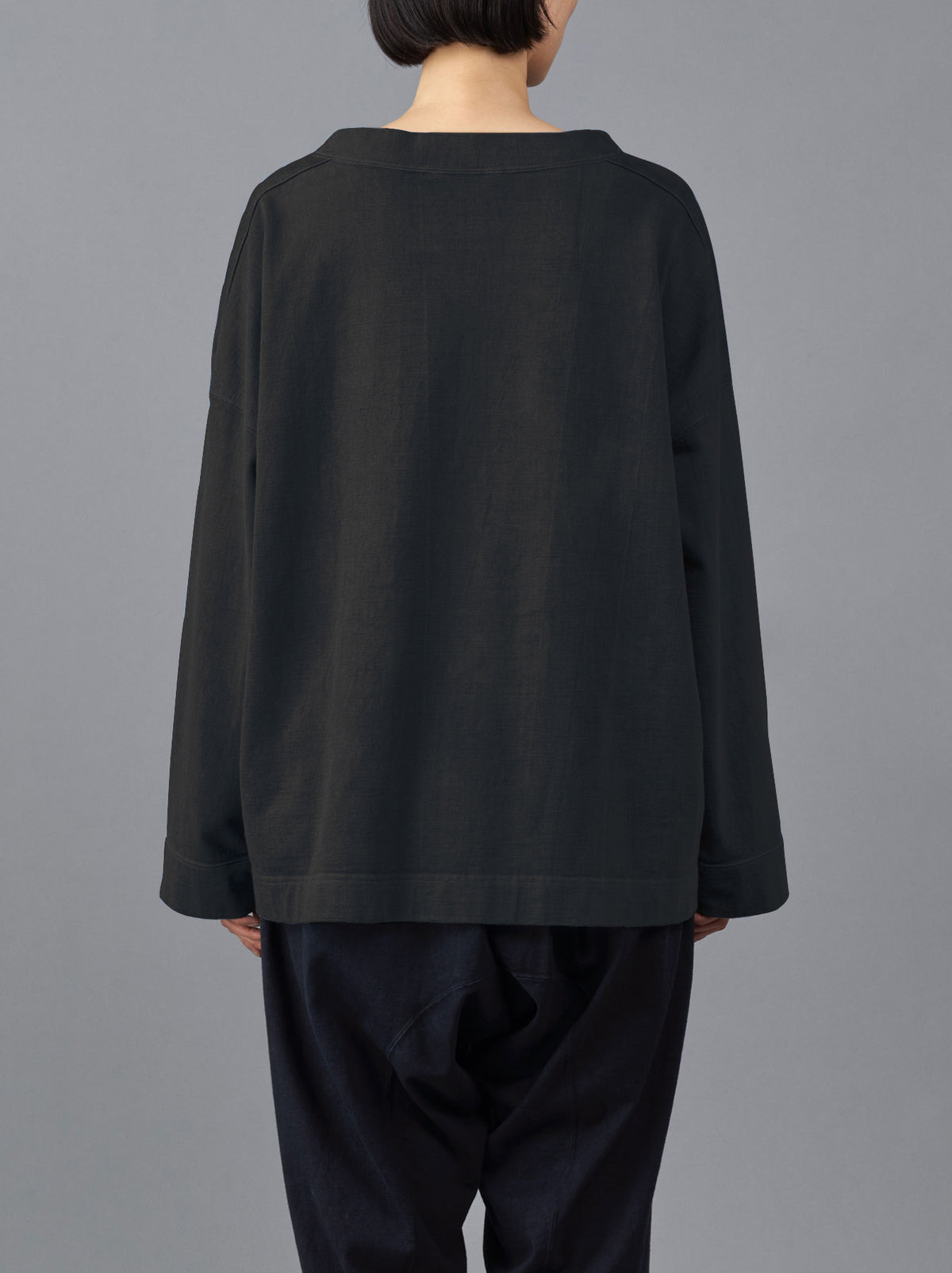 Stand collar box shirt – ARTS&SCIENCE ONLINE SELLER