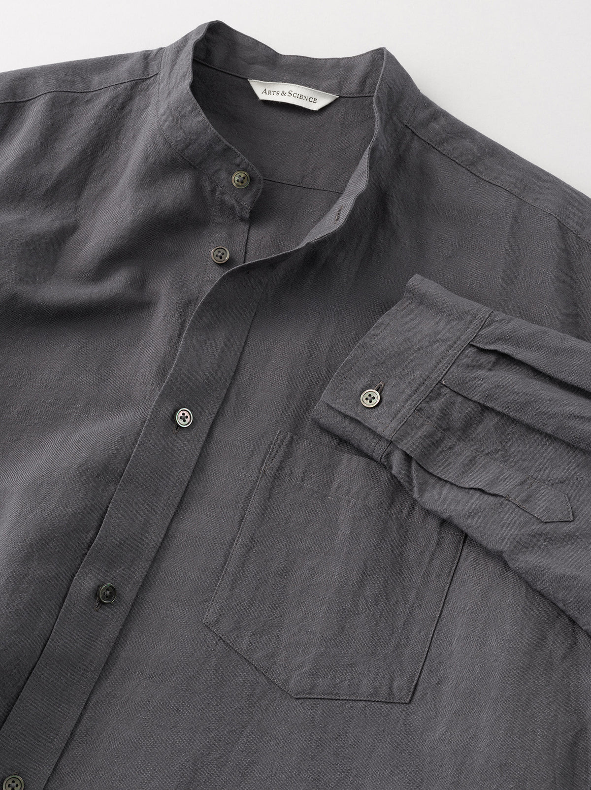 Band collar standard shirt – ARTS&SCIENCE ONLINE SELLER