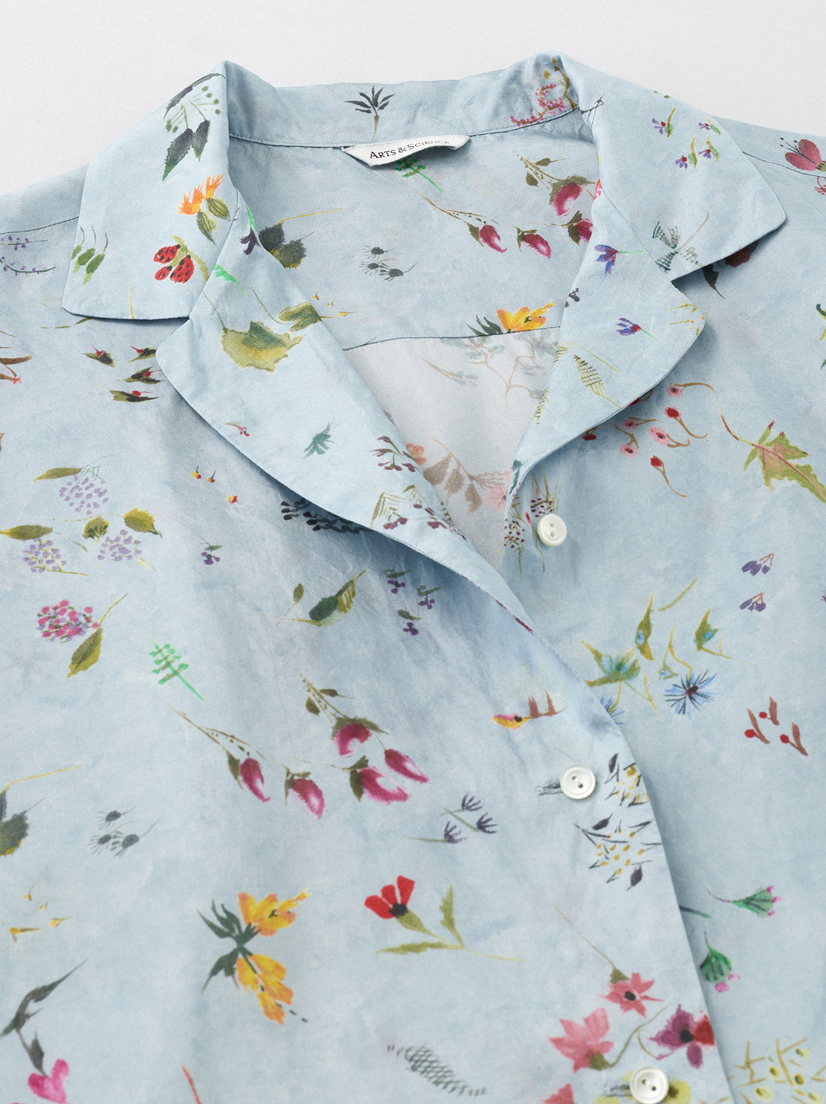 Open collar shirt narrow fit – ARTS&SCIENCE ONLINE SELLER
