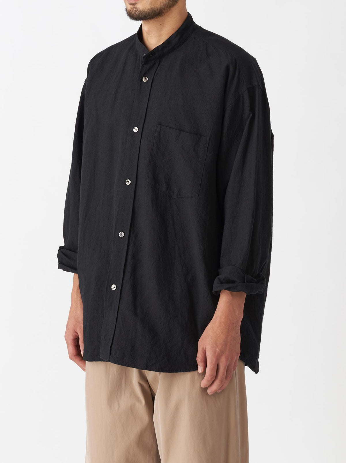 Band collar standard shirt – ARTS&SCIENCE ONLINE SELLER
