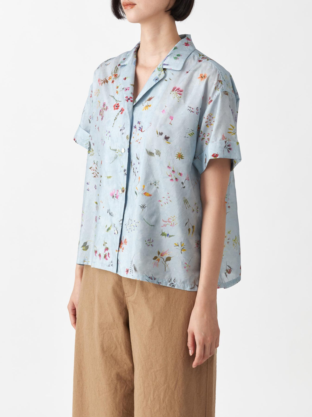 Open collar shirt narrow fit – ARTS&SCIENCE ONLINE SELLER