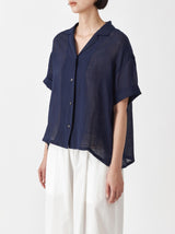 Open collar shirt narrow fit