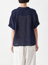 Open collar shirt narrow fit
