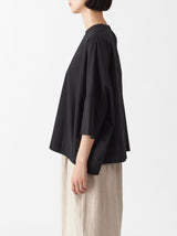 Short sleeve big slip-on blouse