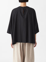 Short sleeve big slip-on blouse