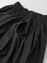 Side tuck gather skirt