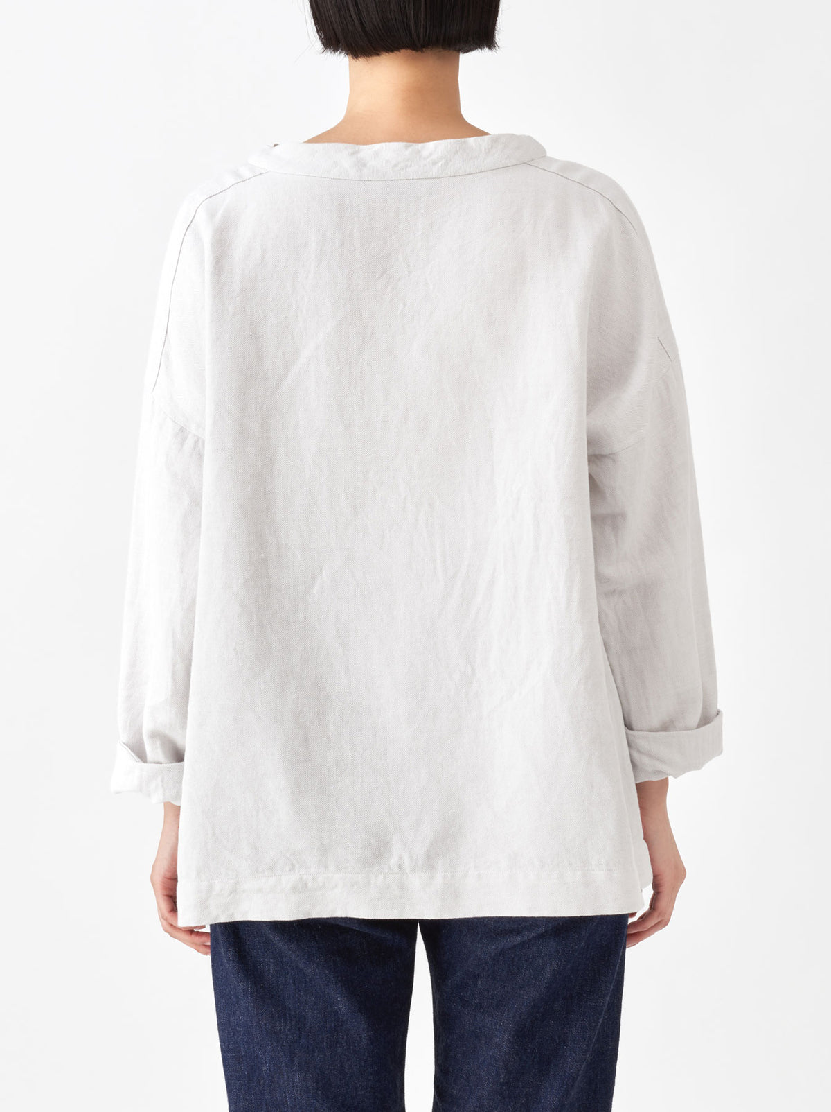 Stand collar box shirt – ARTS&SCIENCE ONLINE SELLER