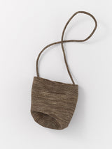 Raffia bucket shoulder bag (S007/ MONO/ CR)