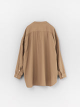 Band collar simple shirt