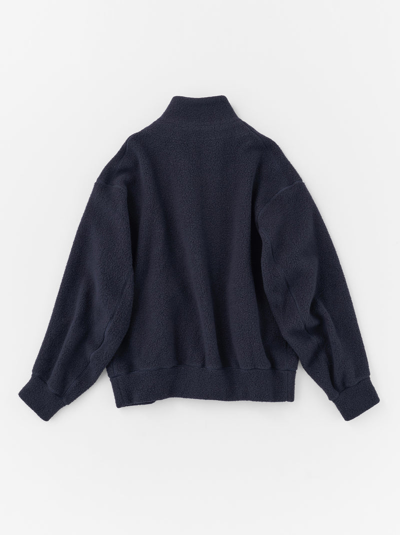 Stand collar simple cardigan