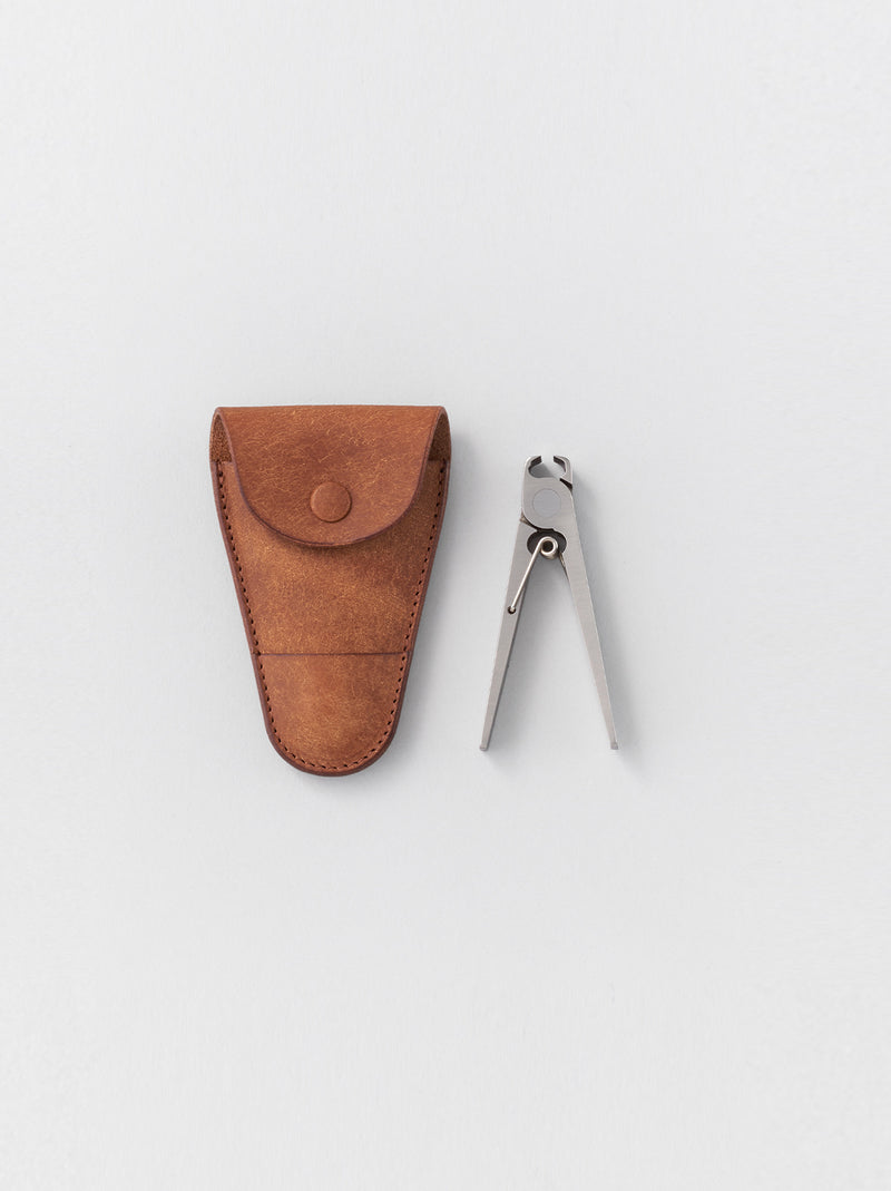 SUWADA Nail clipper mini with A&S leather case S