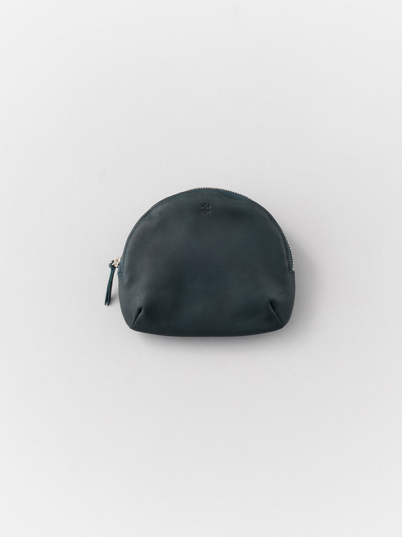Round pouch S (Dyed leather)