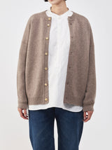 Back line crew neck cardigan