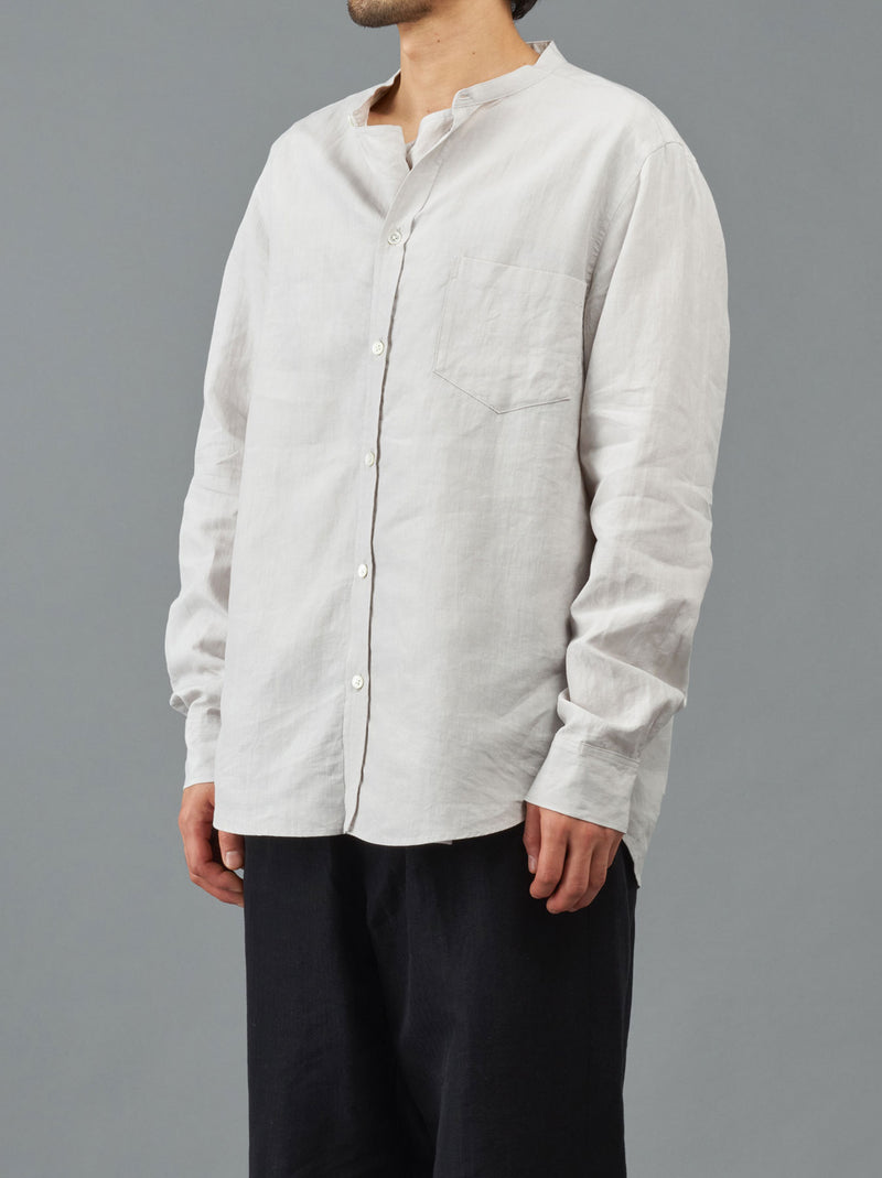 No-collar fake shirt