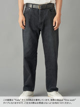 Relax fit 5pocket pants (Black/ One wash)