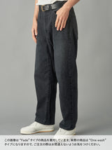 Relax fit 5pocket pants (Black/ One wash)