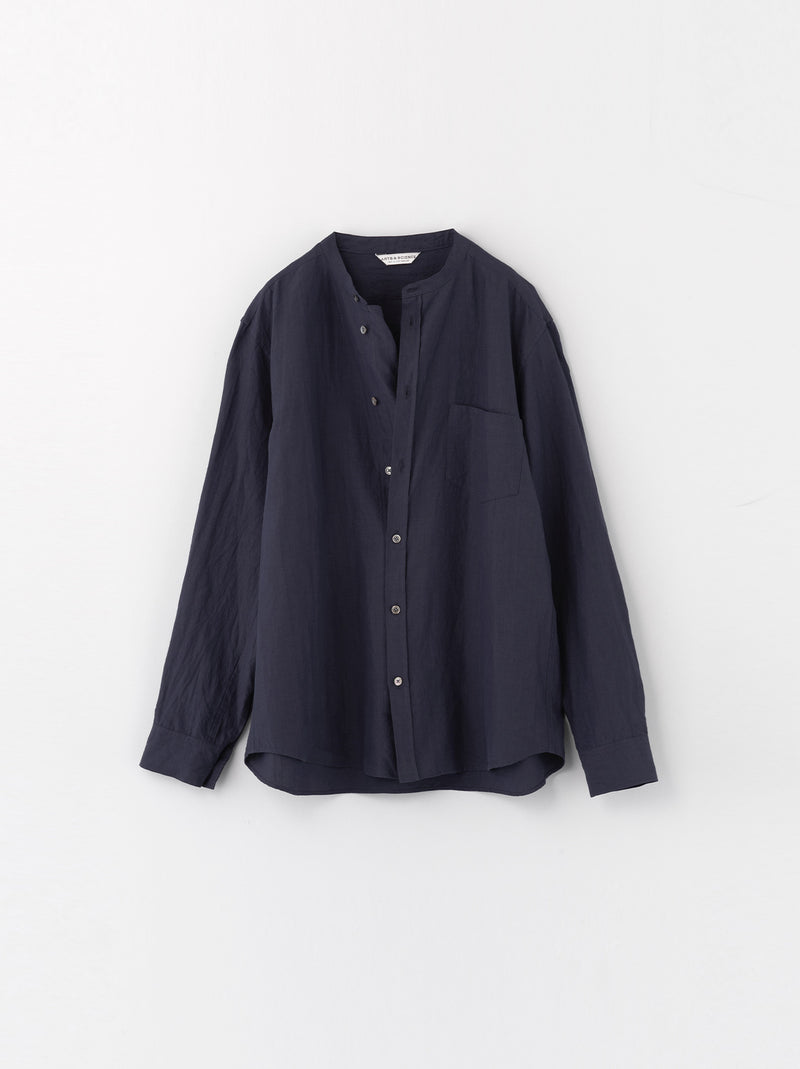 No-collar fake shirt