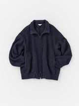 Stand collar simple cardigan