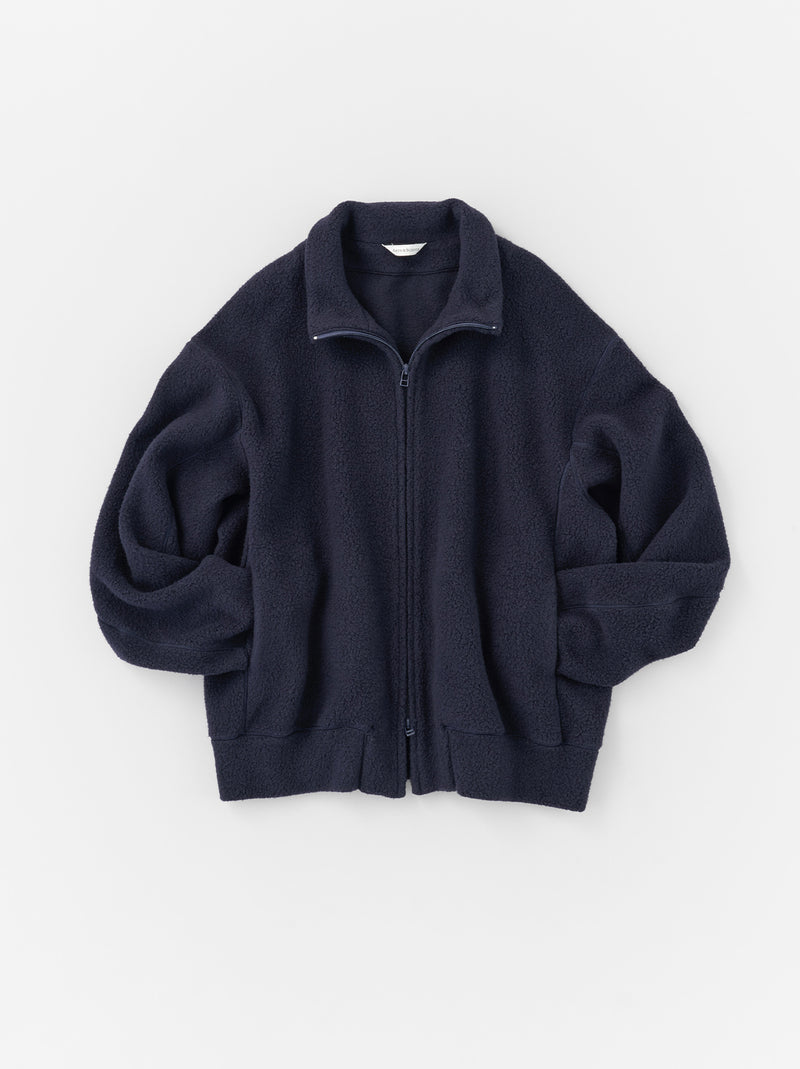 Stand collar simple cardigan