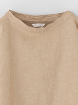Stand collar box shirt half sleeve
